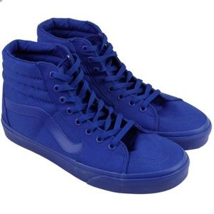 Blue high top vans